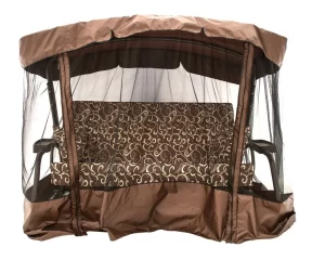 Садовые качели Мадагаскар (завитушки), нагрузка 400кг, 4- местные, (255х140х180), арт. с313