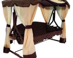 Садовые качели Сахара, раскладные, 4 места, нагр. 400кг, 255х150х195, арт. с323