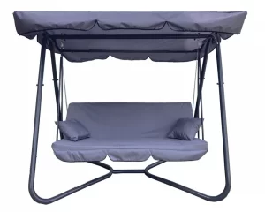 Садовые качели Патио, 3-х местные, нагрузка 280 кг, регулируемая спинка