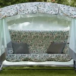 Садовые качели 244х144х181 см, OLSA Турин премиум FLOWER с1204