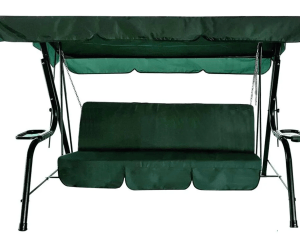Садовые качели LetoLux Гавана (зеленый) , 3-местные, раскладываются в кровать, до 250 кг, 256х142х162 см