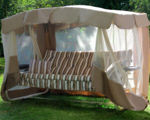 Садовые качели Olsa (Ольса) "Саванна" с1633  266х144х186 см с москитной сеткой