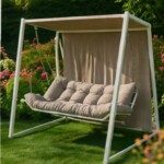 Садовые качели ПИК Монако 001 + москитная сетка, 210х165х191